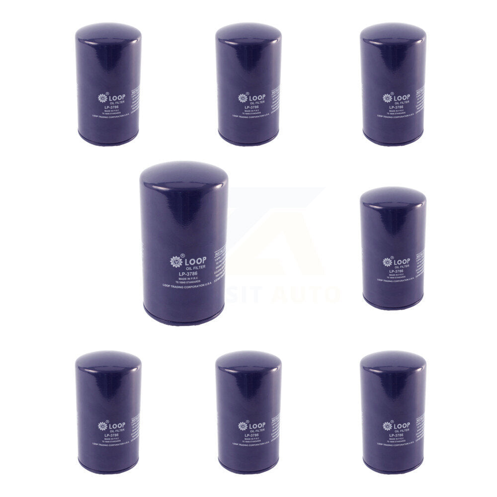 Engine Oil Filter (8 Pack) For Ford F-350 Super Duty F-250 E-350 Econoline HD Club Wagon KLO-100231