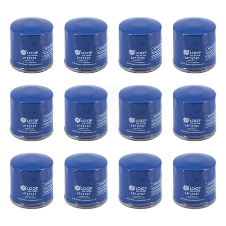 Engine Oil Filter (12 Pack) For GMC Chevrolet Sierra 2500 HD Silverado 3500 4500 5500 KLO-100278