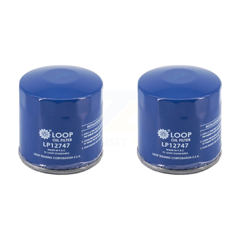 Engine Oil Filter (2 Pack) For GMC Chevrolet Sierra 2500 HD Silverado 3500 4500 5500 6500 KLO-100283