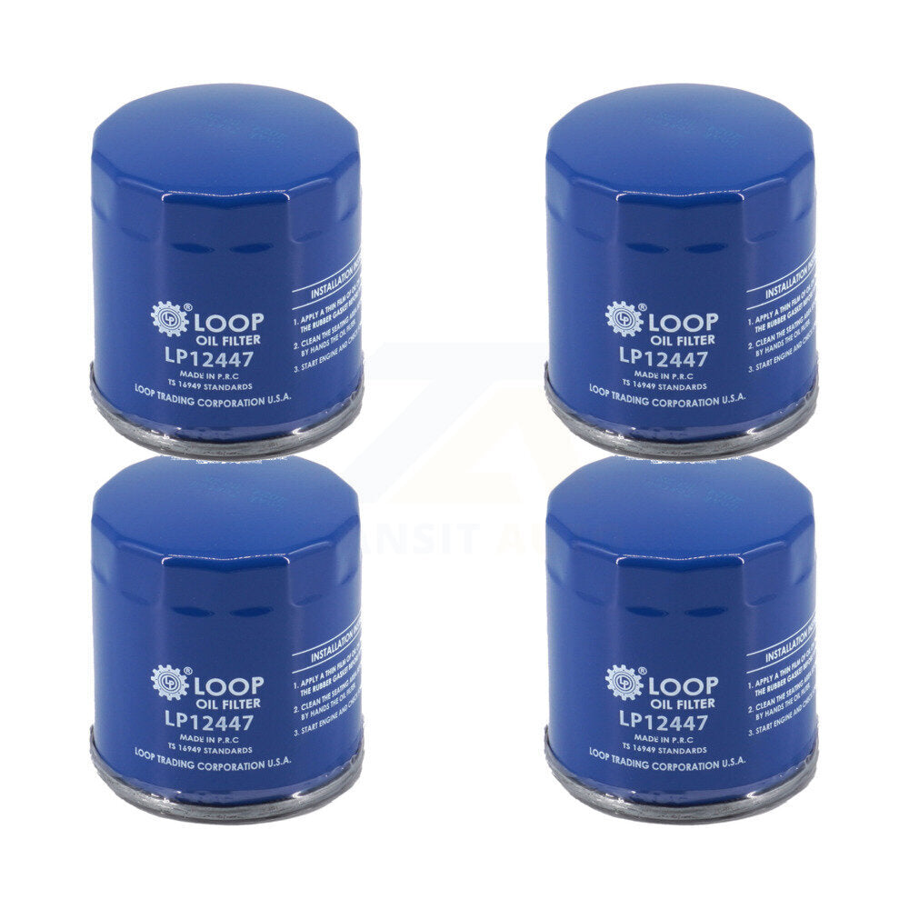Engine Oil Filter (4 Pack) For Chevrolet GMC Silverado 1500 Sierra Cadillac Buick Encore KLO-100291