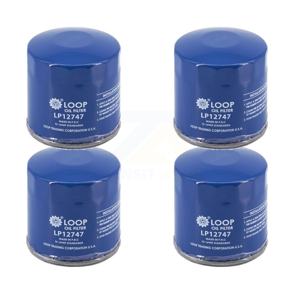 Engine Oil Filter (4 Pack) For GMC Chevrolet Sierra 2500 HD Silverado 3500 4500 5500 6500 KLO-100293