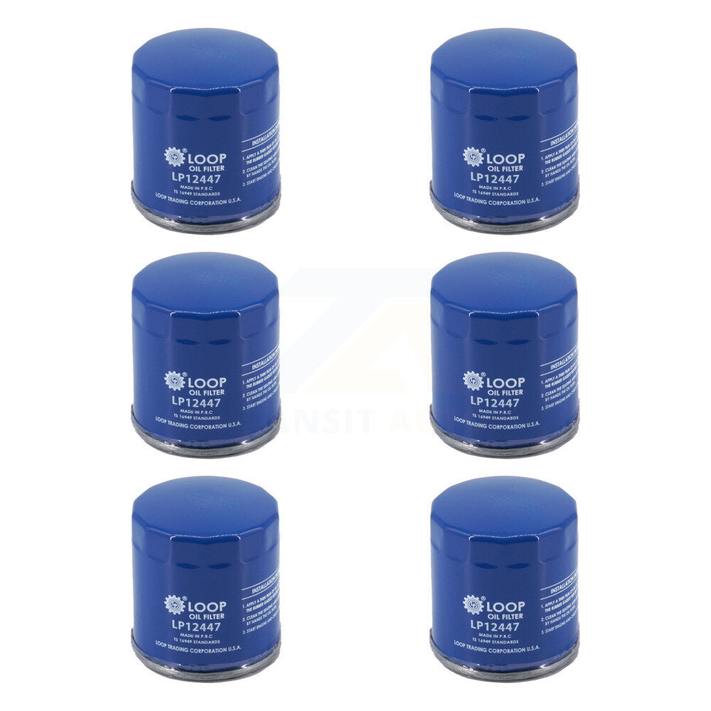 Engine Oil Filter (6 Pack) For Chevrolet GMC Silverado 1500 Sierra Cadillac Buick Encore KLO-100301