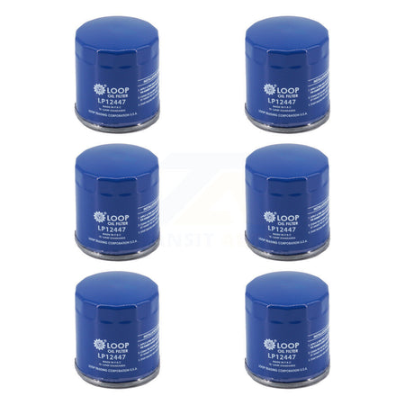 Engine Oil Filter (6 Pack) For Chevrolet GMC Silverado 1500 Sierra Cadillac Buick Encore KLO-100301