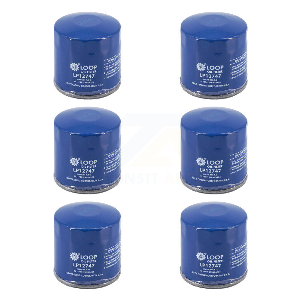 Engine Oil Filter (6 Pack) For GMC Chevrolet Sierra 2500 HD Silverado 3500 4500 5500 6500 KLO-100303