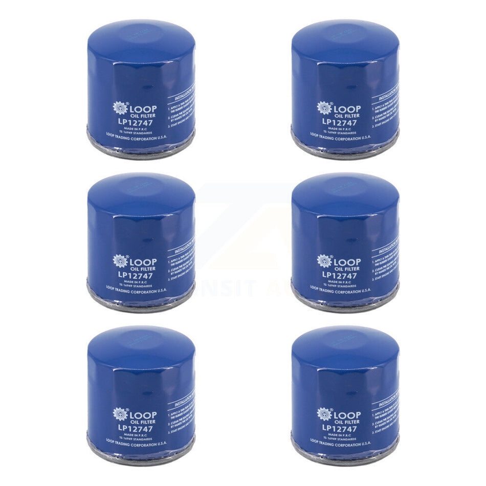 Engine Oil Filter (6 Pack) For GMC Chevrolet Sierra 2500 HD Silverado 3500 4500 5500 6500 KLO-100303