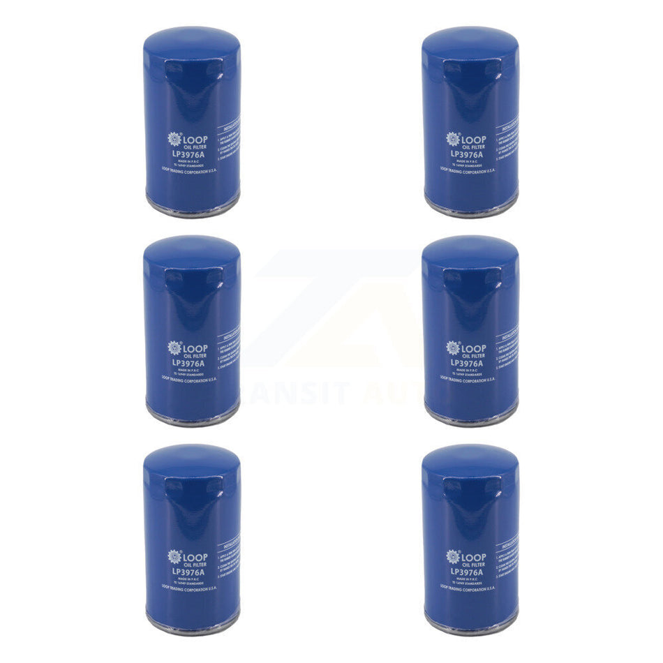 Engine Oil Filter (6 Pack) For Ram Dodge 2500 3500 W250 D250 D350 W350 Ford F-700 Hino 45 KLO-100304