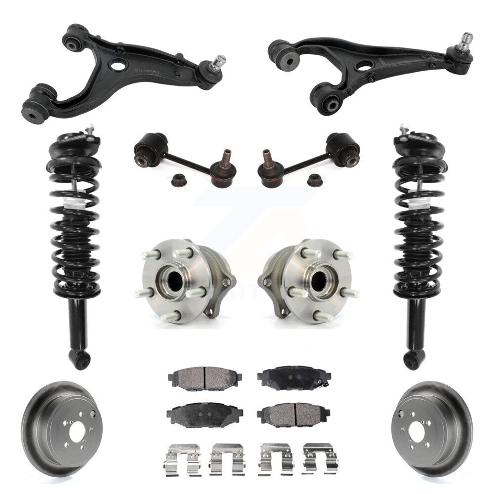 Rear Disc Rotor Brake Pad Hub Bearing Control Arm Tie Rod End Complete Strut Assembly Coil Spring Sh