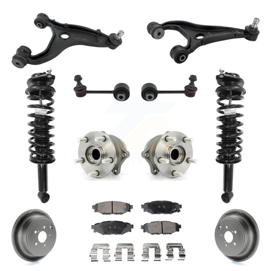 Rear Disc Rotor Brake Pad Hub Bearing Control Arm Tie Rod End Complete Strut Assembly Coil Spring Sh