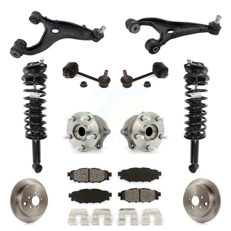 Rear Disc Rotor Brake Pad Hub Bearing Control Arm Tie Rod End Complete Strut Assembly Coil Spring Sh