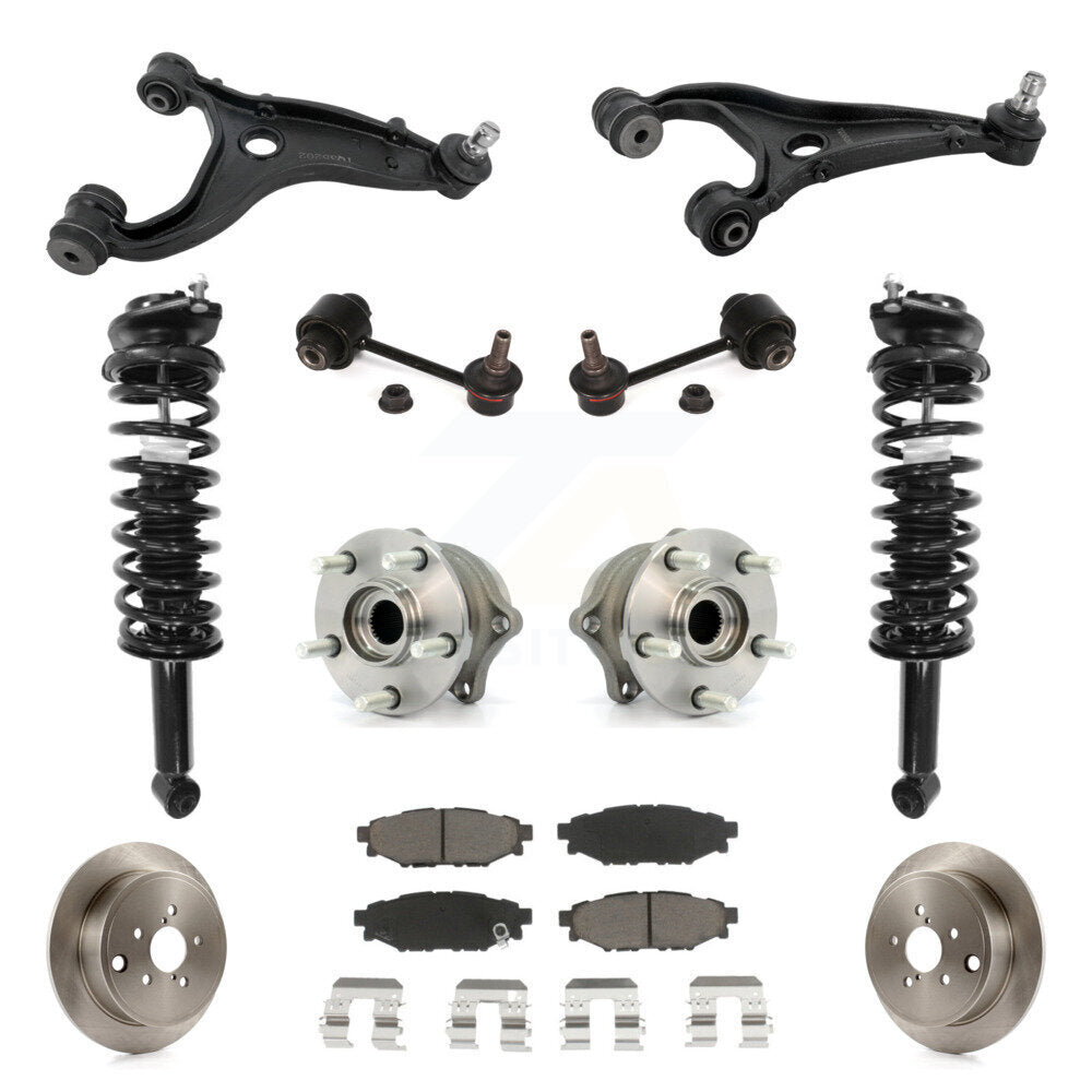 Rear Disc Rotor Brake Pad Hub Bearing Control Arm Tie Rod End Complete Strut Assembly Coil Spring Sh