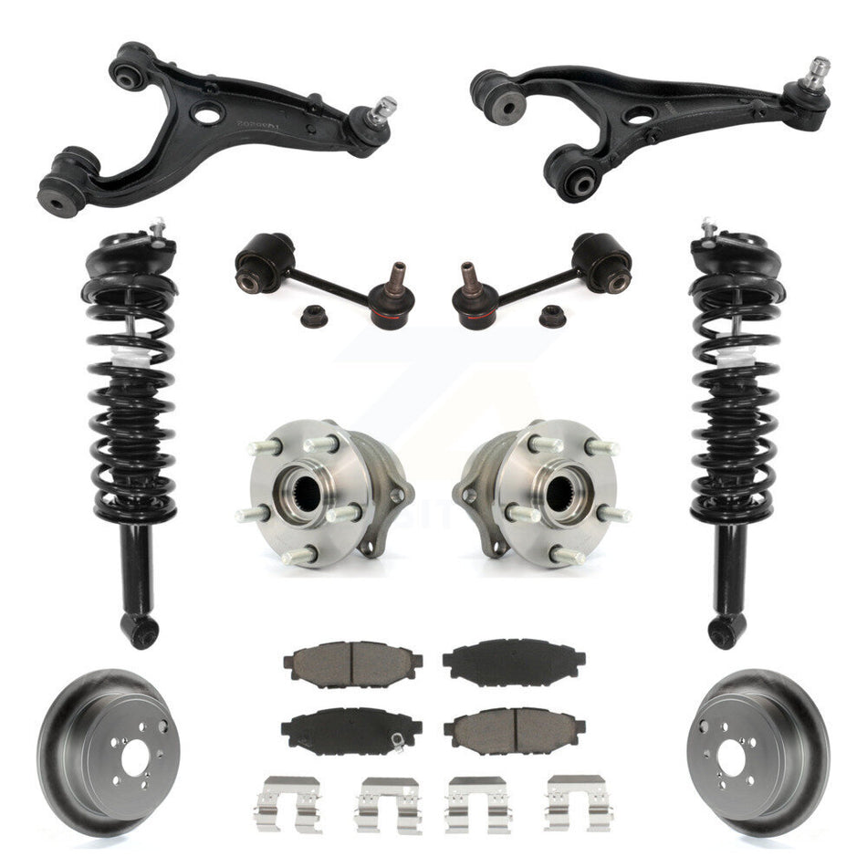 Rear Disc Rotor Brake Pad Hub Bearing Control Arm Tie Rod End Complete Strut Assembly Coil Spring Sh