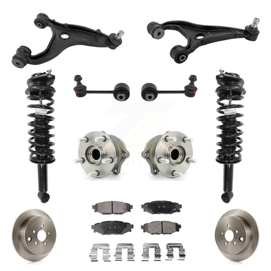 Rear Disc Rotor Brake Pad Hub Bearing Control Arm Tie Rod End Complete Strut Assembly Coil Spring Sh