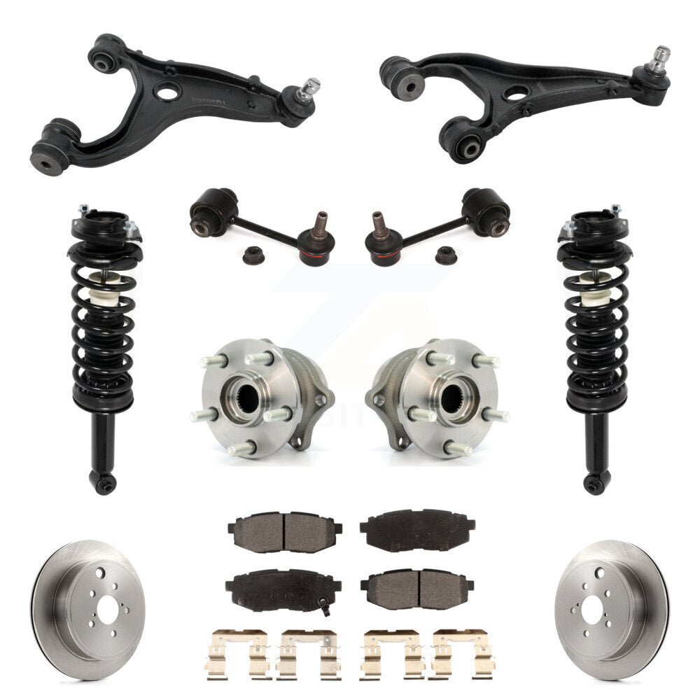 Rear Disc Rotor Brake Pad Hub Bearing Control Arm Tie Rod End Complete Strut Assembly Coil Spring Sh