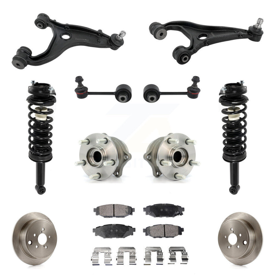 Rear Disc Rotor Brake Pad Hub Bearing Control Arm Tie Rod End Complete Strut Assembly Coil Spring Sh