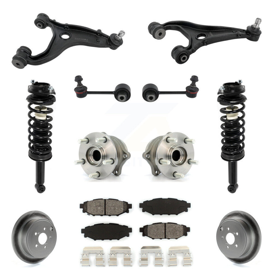 Rear Disc Rotor Brake Pad Hub Bearing Control Arm Tie Rod End Complete Strut Assembly Coil Spring Sh