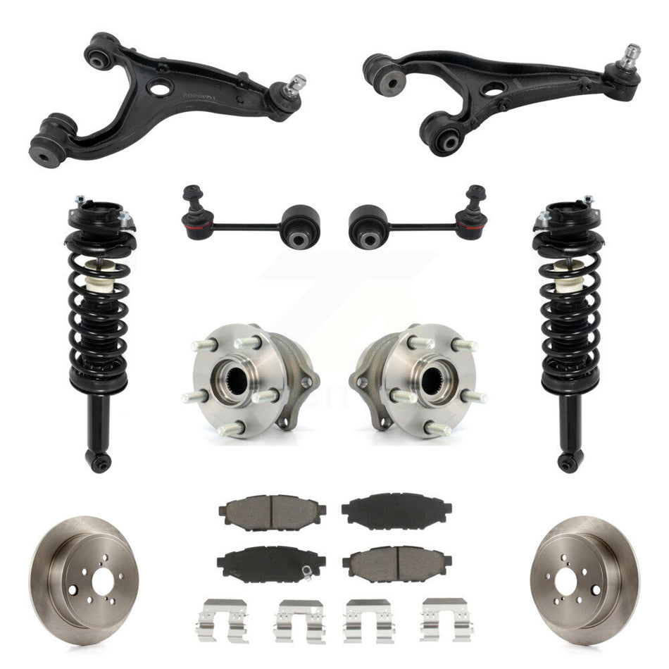 Rear Disc Rotor Brake Pad Hub Bearing Control Arm Tie Rod End Complete Strut Assembly Coil Spring Sh