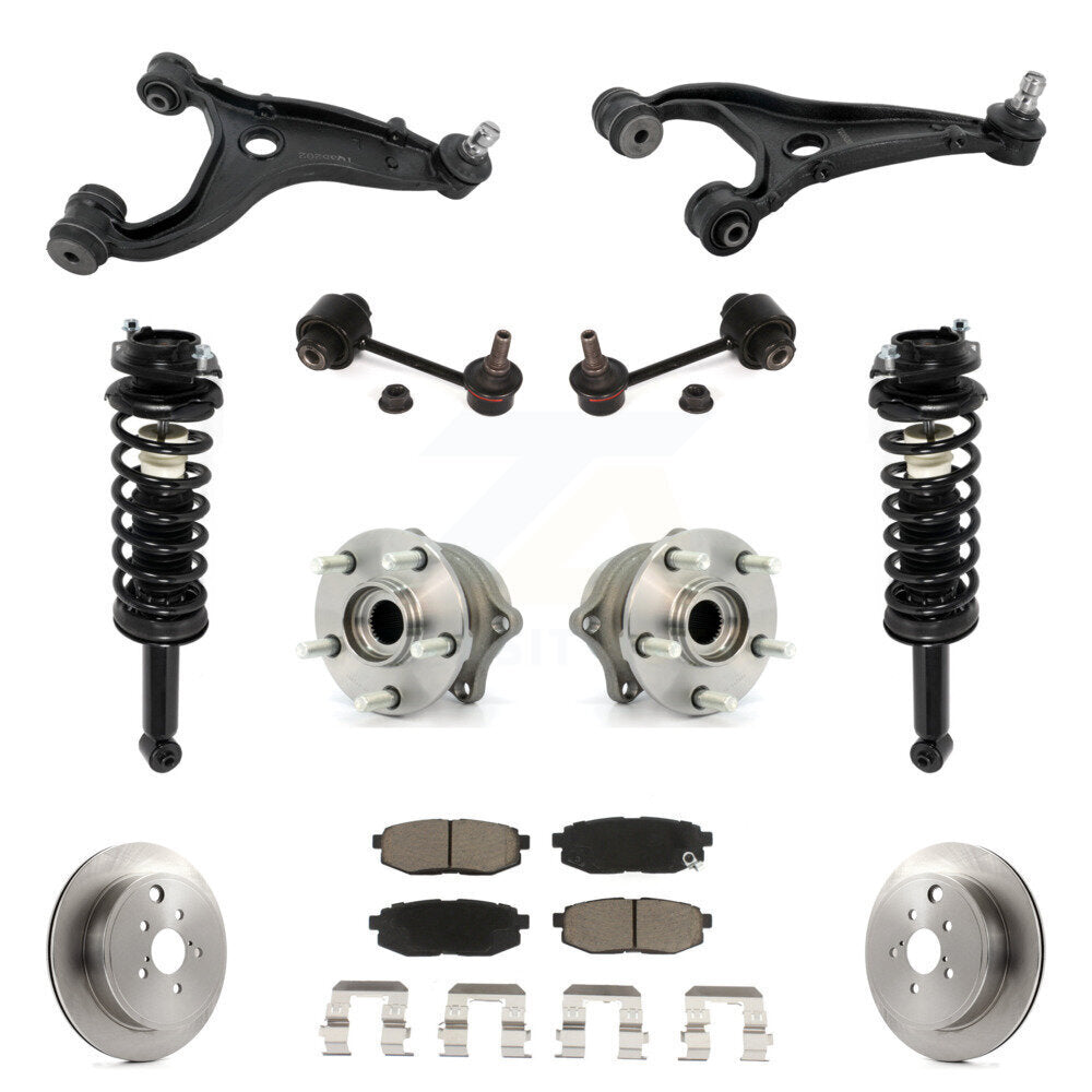 Rear Disc Rotor Brake Pad Hub Bearing Control Arm Tie Rod End Complete Strut Assembly Coil Spring Sh