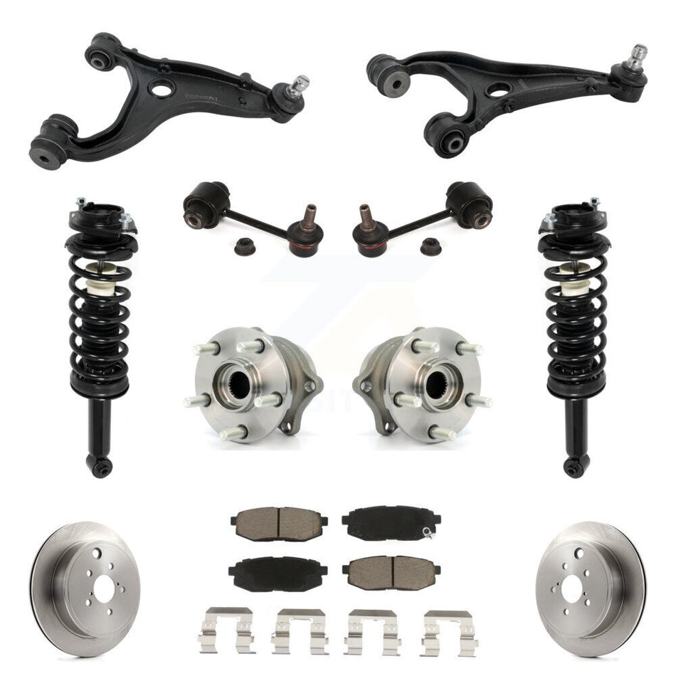 Rear Disc Rotor Brake Pad Hub Bearing Control Arm Tie Rod End Complete Strut Assembly Coil Spring Sh