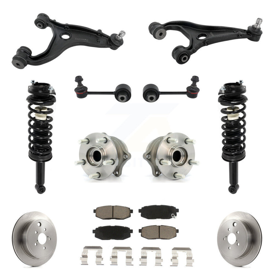 Rear Disc Rotor Brake Pad Hub Bearing Control Arm Tie Rod End Complete Strut Assembly Coil Spring Sh