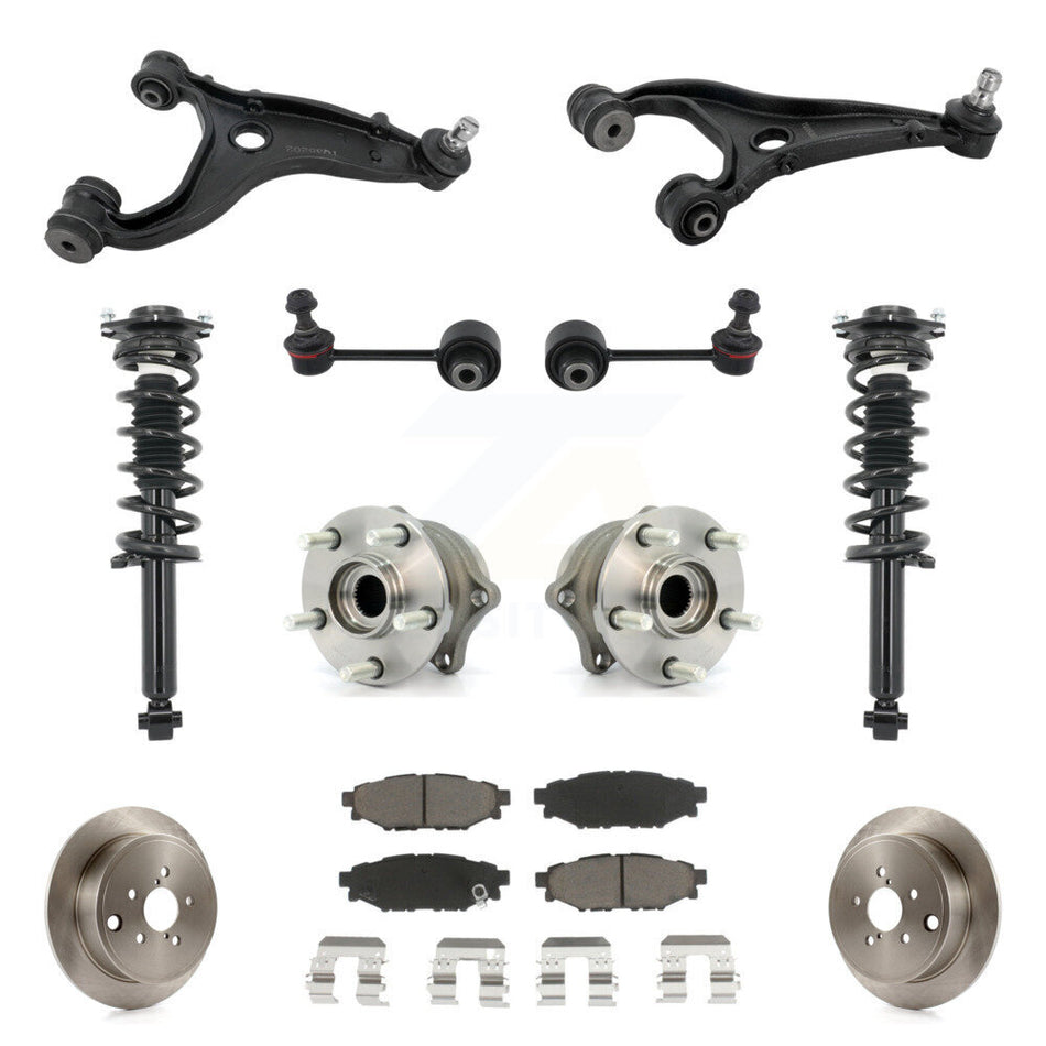 Rear Disc Rotor Brake Pad Hub Bearing Control Arm Tie Rod End Complete Strut Assembly Coil Spring Sh
