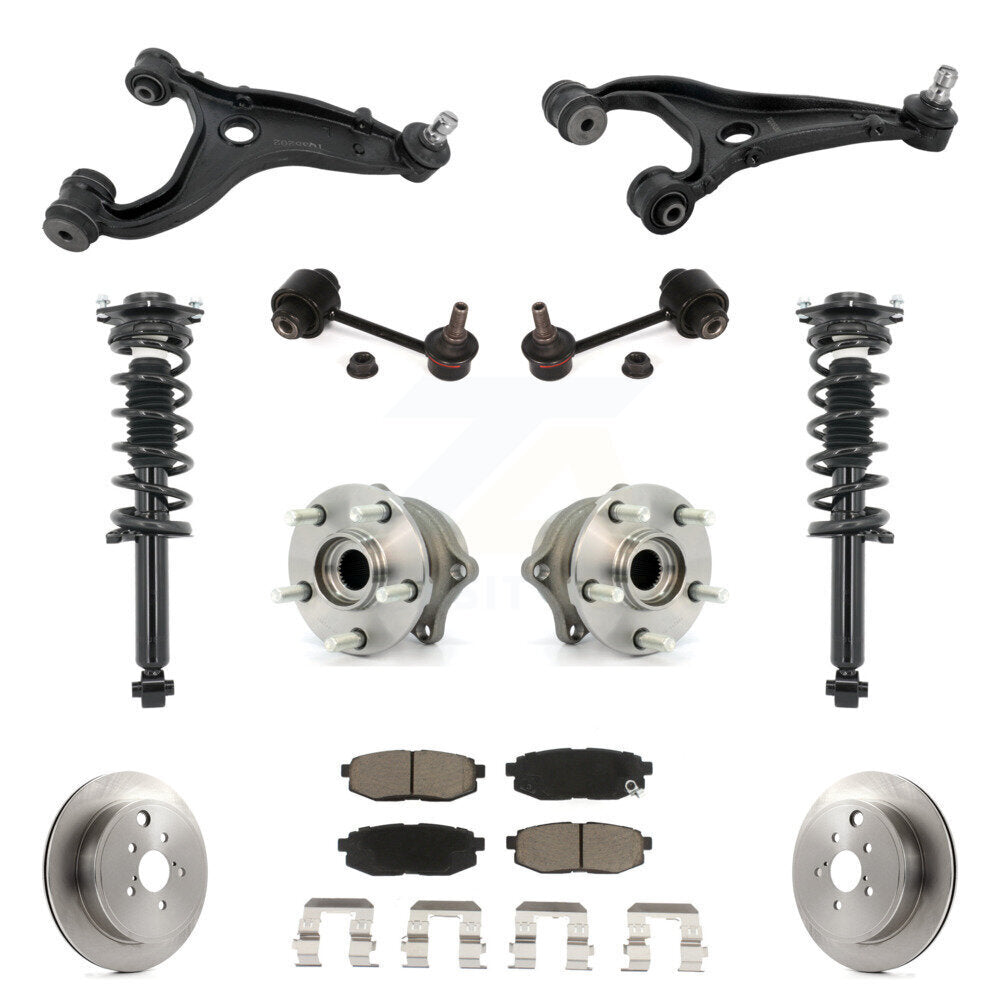 Rear Disc Rotor Brake Pad Hub Bearing Control Arm Tie Rod End Complete Strut Assembly Coil Spring Sh