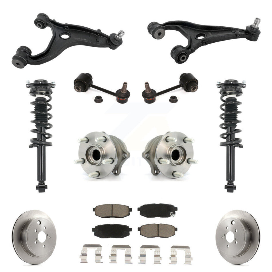 Rear Disc Rotor Brake Pad Hub Bearing Control Arm Tie Rod End Complete Strut Assembly Coil Spring Sh