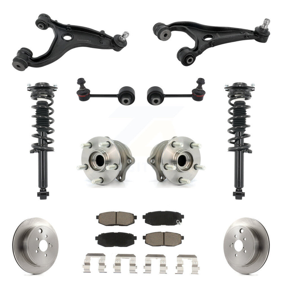 Rear Disc Rotor Brake Pad Hub Bearing Control Arm Tie Rod End Complete Strut Assembly Coil Spring Sh