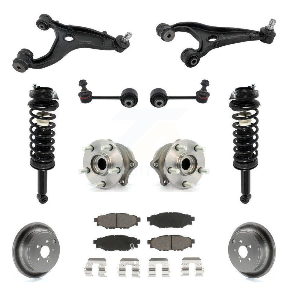 Rear Disc Rotor Brake Pad Hub Bearing Control Arm Tie Rod End Complete Strut Assembly Coil Spring Sh