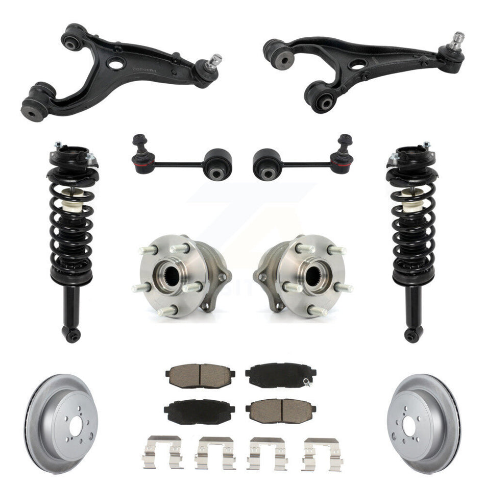 Rear Disc Rotor Brake Pad Hub Bearing Control Arm Tie Rod End Complete Strut Assembly Coil Spring Sh