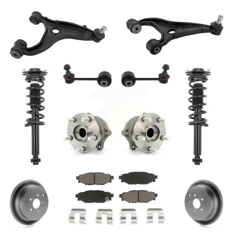 Rear Disc Rotor Brake Pad Hub Bearing Control Arm Tie Rod End Complete Strut Assembly Coil Spring Sh