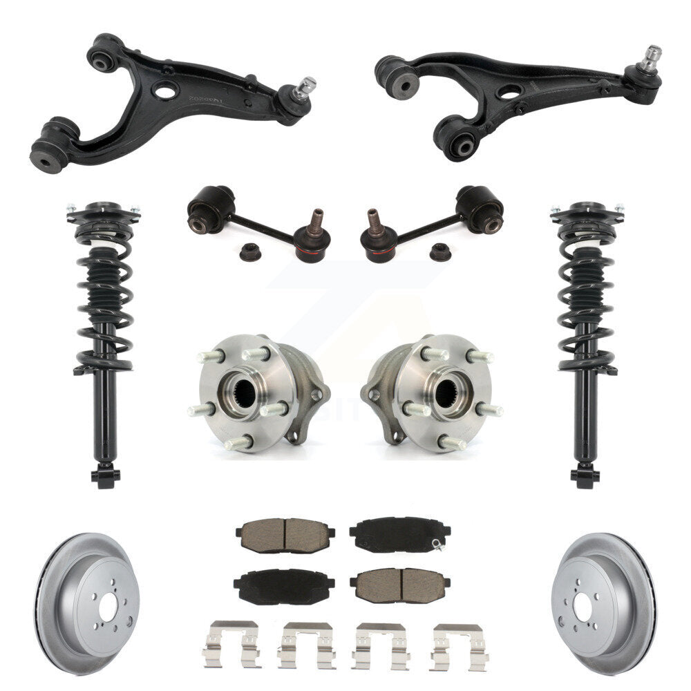 Rear Disc Rotor Brake Pad Hub Bearing Control Arm Tie Rod End Complete Strut Assembly Coil Spring Sh