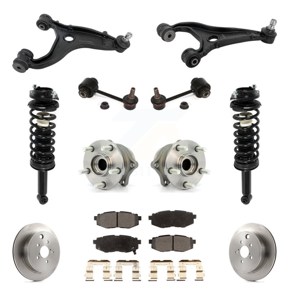 Rear Disc Rotor Brake Pad Hub Bearing Control Arm Tie Rod End Complete Strut Assembly Coil Spring Sh