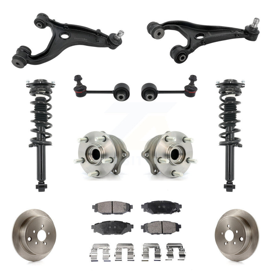 Rear Disc Rotor Brake Pad Hub Bearing Control Arm Tie Rod End Complete Strut Assembly Coil Spring Sh