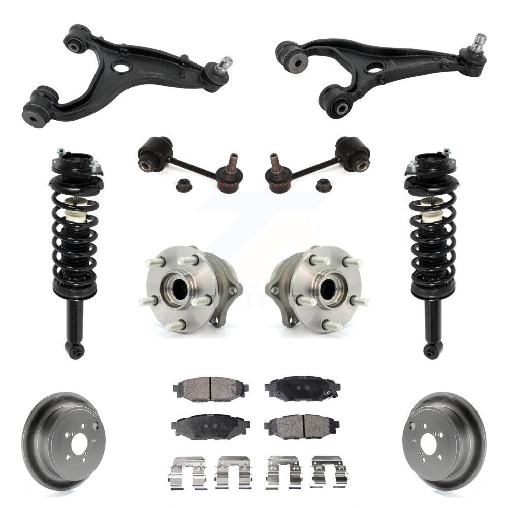 Rear Disc Rotor Brake Pad Hub Bearing Control Arm Tie Rod End Complete Strut Assembly Coil Spring Sh