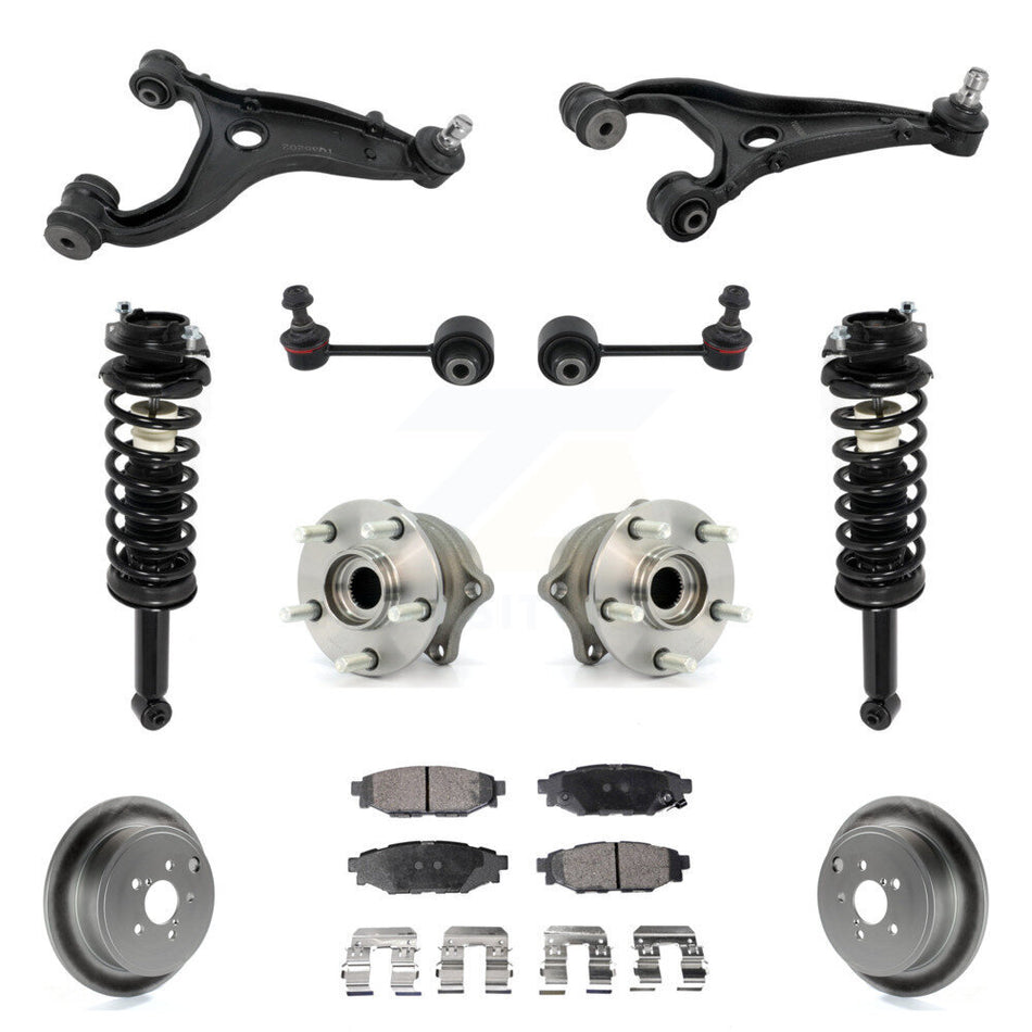 Rear Disc Rotor Brake Pad Hub Bearing Control Arm Tie Rod End Complete Strut Assembly Coil Spring Sh