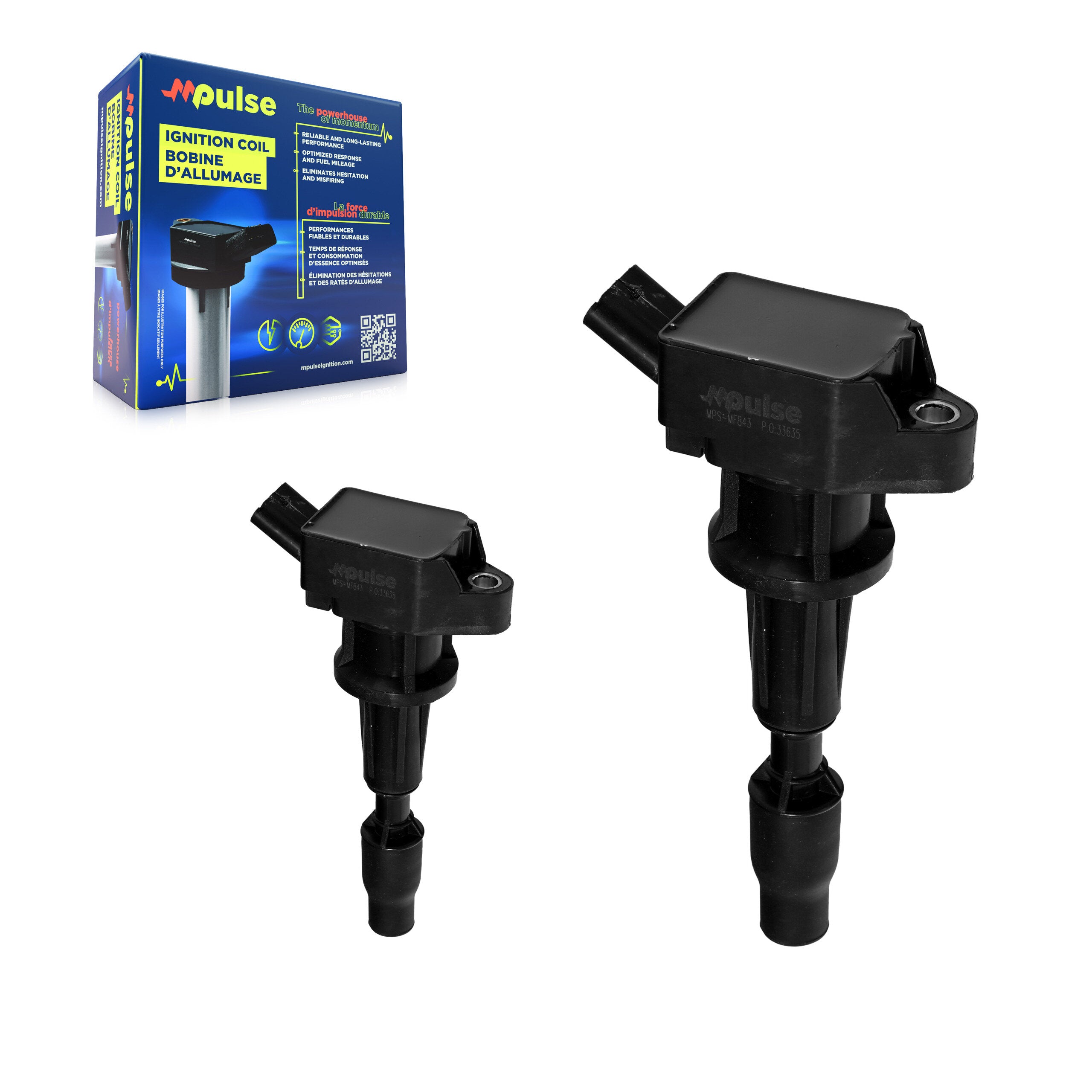 Ignition Coil (2 Pack) For Hyundai Elantra Ioniq Kia Niro KMP-100179