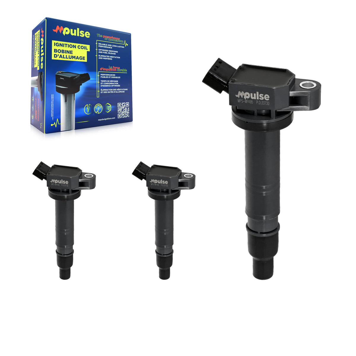 Ignition Coil (3 Pack) For Toyota Tacoma Corolla Camry Matrix Tundra 4Runner FJ Cruiser F KMP-100188