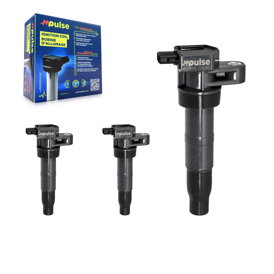 Ignition Coil (3 Pack) For Hyundai Kia Santa Fe Sorento Sonata Sedona Rondo Genesis Coupe KMP-100285