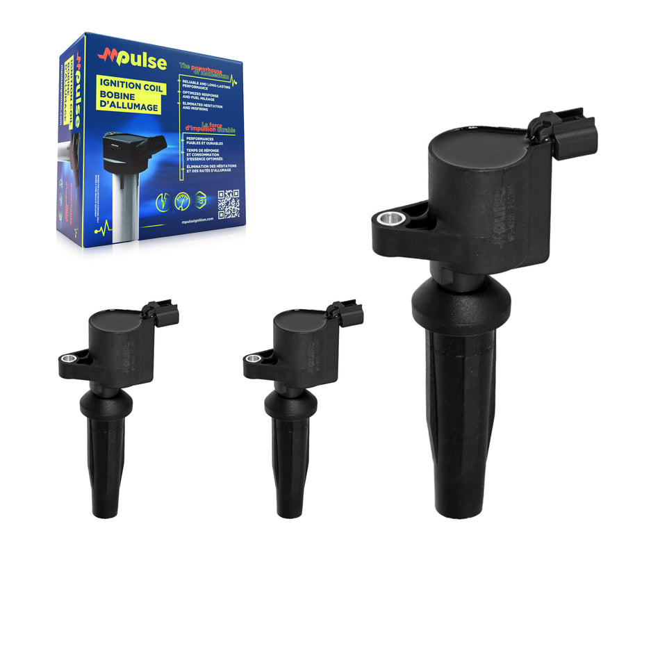 Ignition Coil (3 Pack) For Ford Focus Escape Mazda Transit Connect 3 Tribute 6 Mercury KMP-100321
