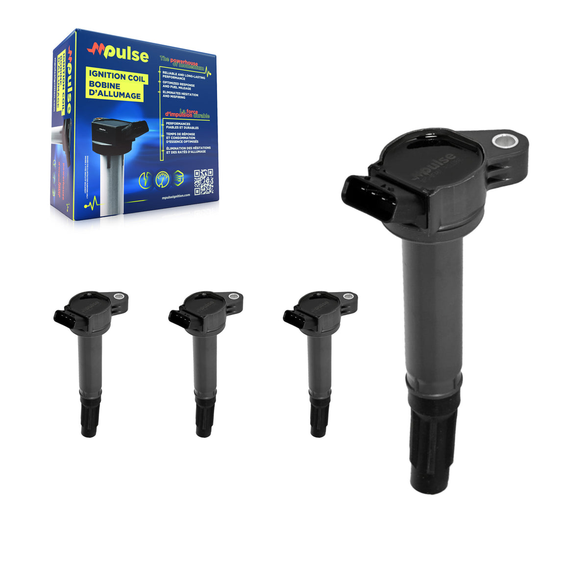 Ignition Coil (4 Pack) For Toyota RAV4 Camry Lexus Highlander Tundra Sienna 4Runner Venza KMP-100366