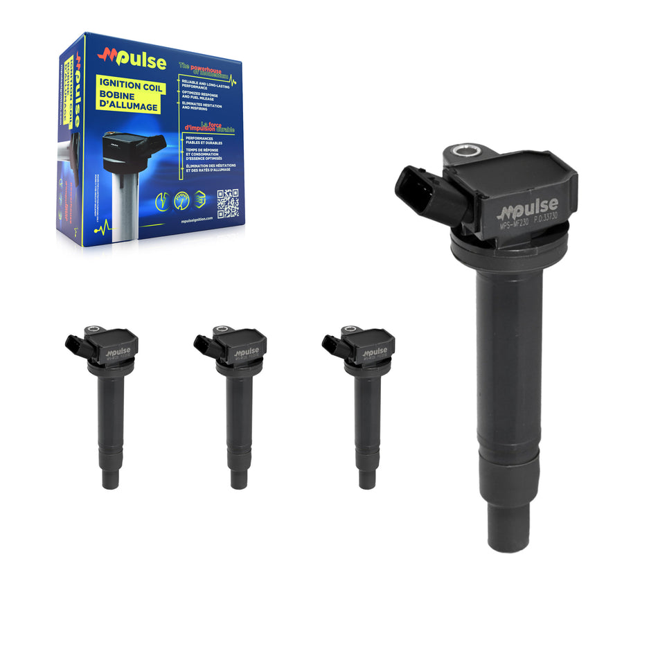Ignition Coil (4 Pack) For Toyota Tundra 4Runner Lexus Sequoia SC430 GX470 LS430 LX470 KMP-100369