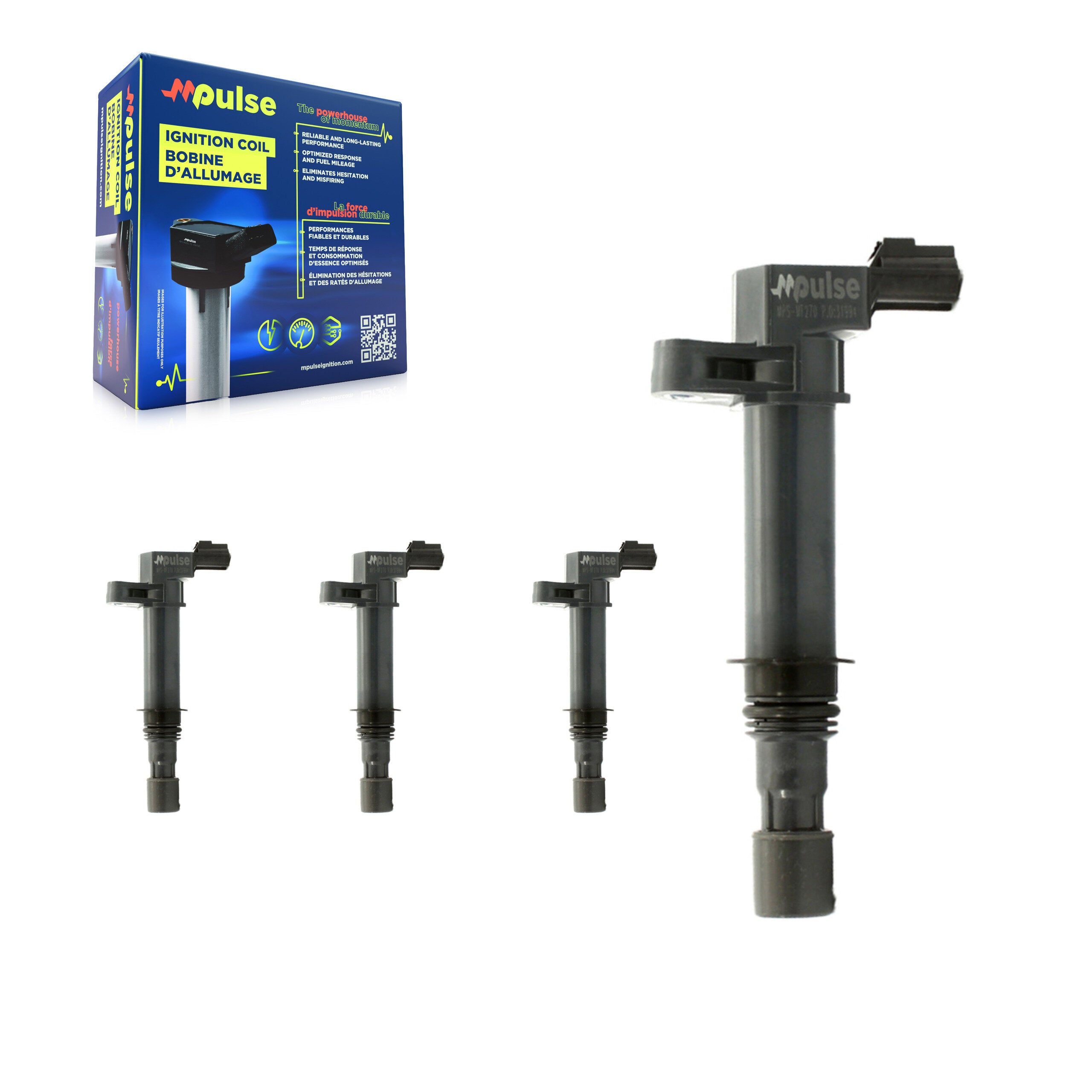 Ignition Coil (4 Pack) For Dodge Ram 1500 Jeep Dakota Liberty Grand Cherokee Nitro Aspen KMP-100414