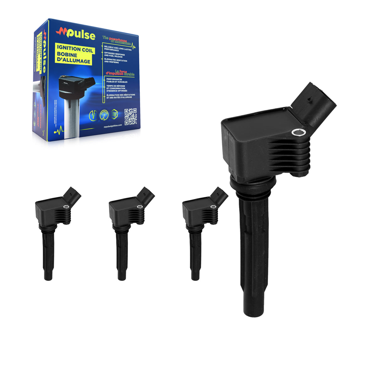 Ignition Coil (4 Pack) For Volkswagen Audi Jetta Q5 Golf Tiguan Q3 SportWagen Atlas Q7 A4 KMP-100430