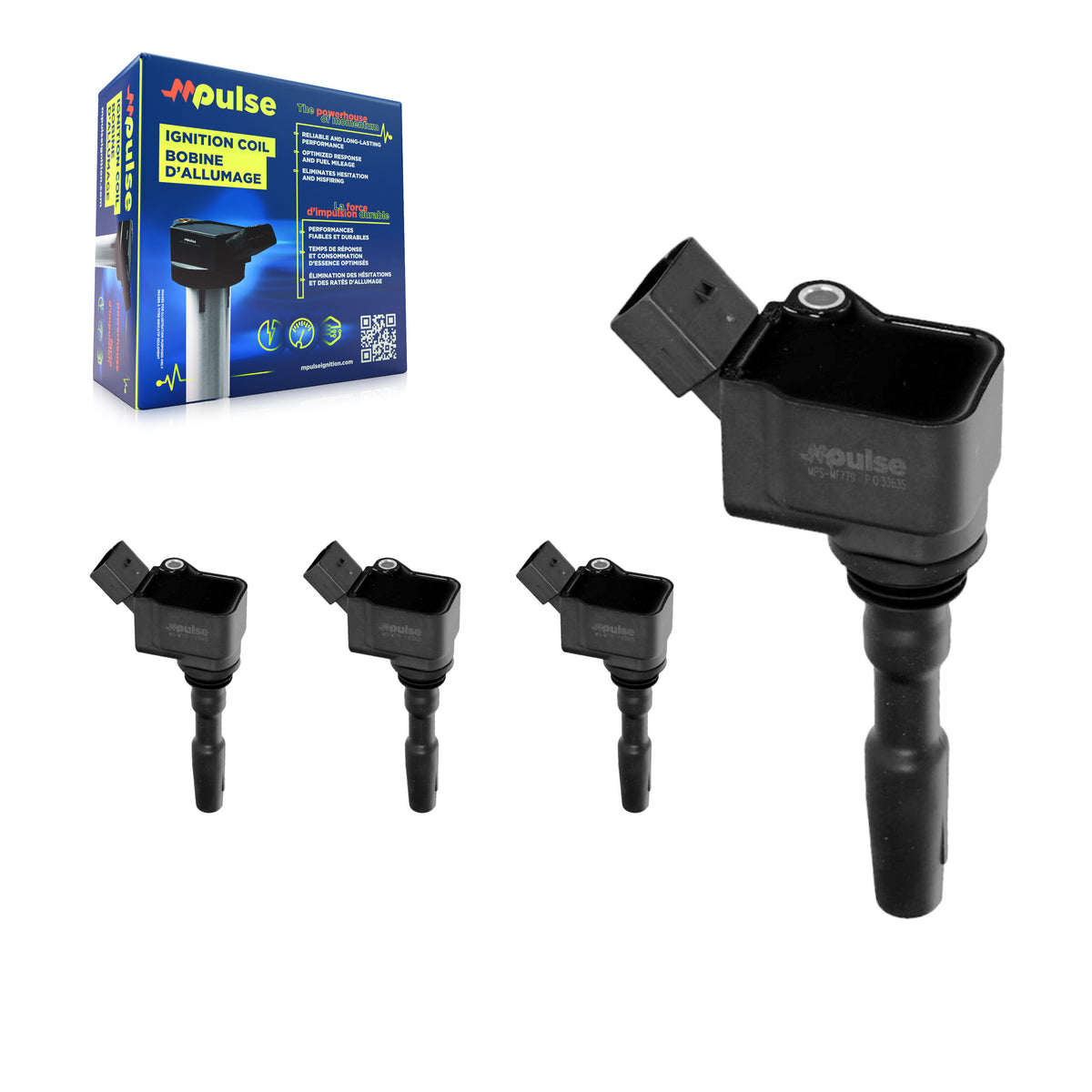 Ignition Coil (4 Pack) For Volkswagen Jetta Golf Audi A3 Sportback e-tron KMP-100432