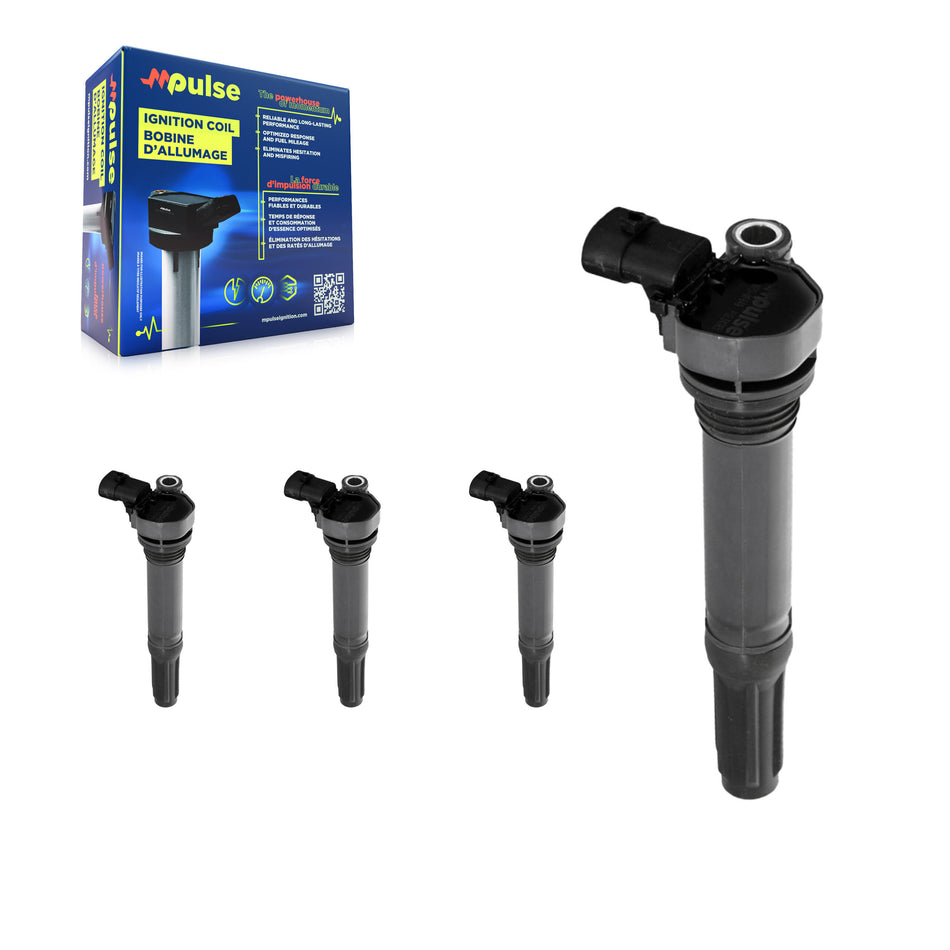 Ignition Coil (4 Pack) For 2012-2017 Fiat 500 Naturally Aspirated KMP-100443