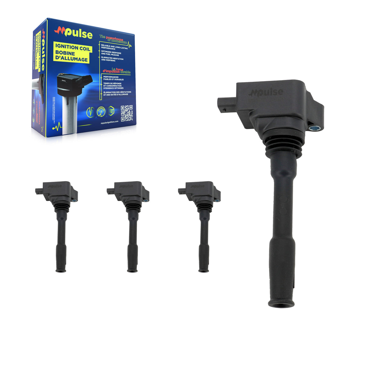 Ignition Coil (4 Pack) For Ford F-150 Edge Explorer Bronco Lincoln Nautilus Police KMP-100454