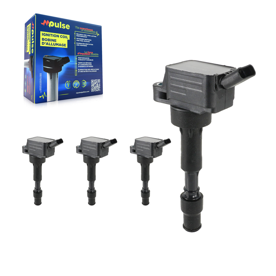 Ignition Coil (4 Pack) For Hyundai Kia Elantra Forte Kona Seltos Sonata Soul Optima Koup KMP-100470