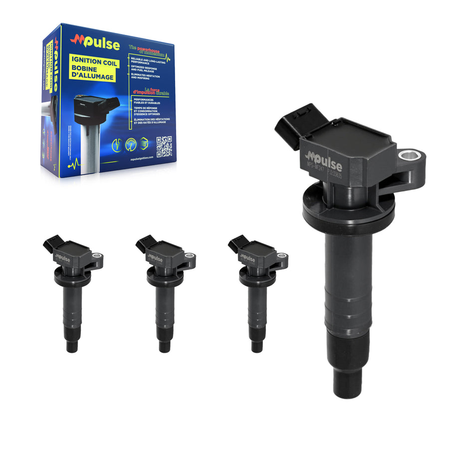 Ignition Coil (4 Pack) For Toyota Corolla Matrix Pontiac Vibe Celica MR2 Spyder Chevrolet KMP-100525