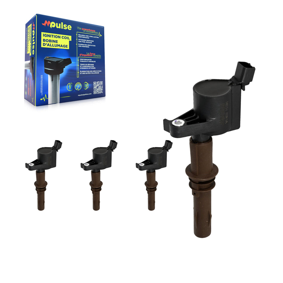 Ignition Coil (4 Pack) For Ford F-150 F-350 Super Duty F-250 Mustang Expedition Explorer KMP-100532