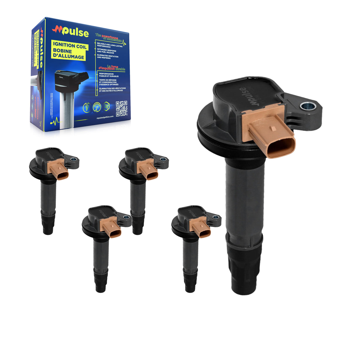 Ignition Coil (5 Pack) For Ford F-150 Transit-250 Explorer Transit-150 Transit-350 HD MKT KMP-100640